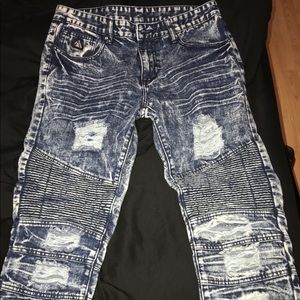 Denim Biker Jeans